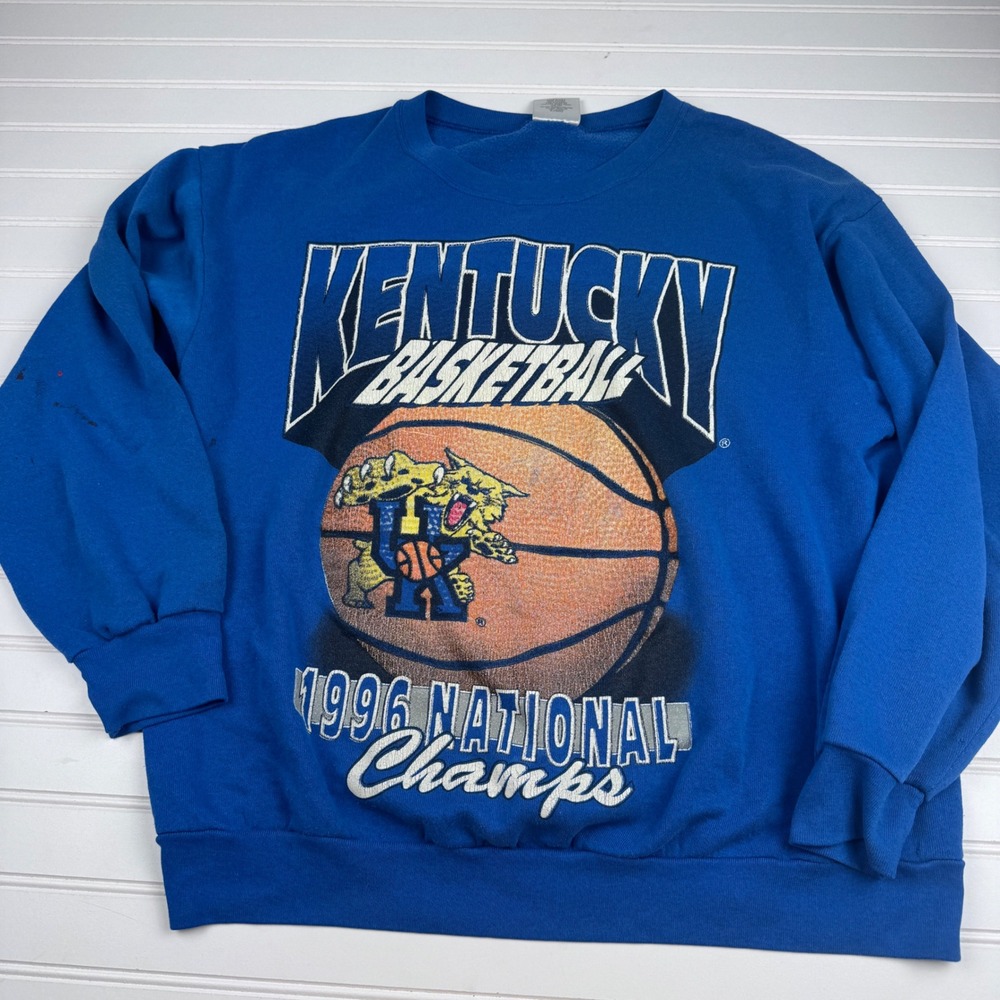 Vintage 1996 University of Kentucky Wildcats National Championship Sweatshirt XL
